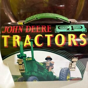 John Deere Green and Yellow Tin Box